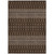 8' X 10' Chocolate Taupe And Copper Tribal Washable Indoor Outdoor Area Rug