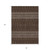 8' X 10' Chocolate Taupe And Copper Tribal Washable Indoor Outdoor Area Rug