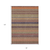 8' X 10' Orange Striped Washable Non Skid Indoor Outdoor Area Rug