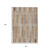 8' X 10' Rust And Ivory Striped Washable Indoor Outdoor Area Rug