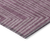 10' X 14' Eggplant And Ivory Geometric Washable Indoor Outdoor Area Rug
