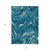8' X 10' Navy Blue And Teal Blue Abstract Washable Indoor Outdoor Area Rug
