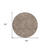 8' Brown And Beige Round Floral Washable Indoor Outdoor Area Rug