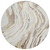 8' Ivory Beige And Brown Round Abstract Washable Indoor Outdoor Area Rug