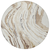 8' Ivory Beige And Brown Round Abstract Washable Indoor Outdoor Area Rug