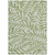 9' X 12' Green And Ivory Floral Washable Indoor Outdoor Area Rug