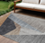 10' X 14' Taupe Beige And Gray Abstract Washable Indoor Outdoor Area Rug