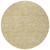 8' Gold Ivory And Beige Round Geometric Washable Indoor Outdoor Area Rug