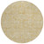 8' Gold Ivory And Beige Round Geometric Washable Indoor Outdoor Area Rug