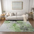 8' X 10' Green Abstract Washable Non Skid Indoor Outdoor Area Rug - 608219026387
