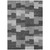 10' X 14' Gray Silver And Charcoal Geometric Washable Indoor Outdoor Area Rug