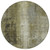 8' Olive Green And Ivory Round Abstract Washable Indoor Outdoor Area Rug - Olive Green, Ivory