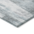 9' X 12' Teal Abstract Washable Non Skid Indoor Outdoor Area Rug