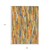 9' X 12' Orange And Beige Striped Washable Indoor Outdoor Area Rug