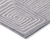 8' Lavender And Ivory Round Geometric Washable Indoor Outdoor Area Rug