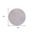 8' Lavender And Ivory Round Geometric Washable Indoor Outdoor Area Rug