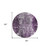 8' Eggplant Purple And Lavender Round Abstract Washable Indoor Outdoor Area Rug