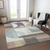 8' X 10' Rust Gray And Ivory Geometric Washable Indoor Outdoor Area Rug