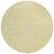 8' Gold And Ivory Round Medallion Washable Indoor Outdoor Area Rug - 608219178093