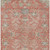 10' X 14' Coral Charcoal And Gray Floral Washable Indoor Outdoor Area Rug