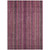 10' X 14' Pink Mauve And Blush Striped Washable Indoor Outdoor Area Rug