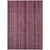 10' X 14' Pink Mauve And Blush Striped Washable Indoor Outdoor Area Rug