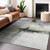 8' X 10' Sage Black And Gray Abstract Washable Indoor Outdoor Area Rug