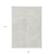 8' X 10' Ivory Washable Indoor Outdoor Area Rug