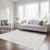 8' X 10' Ivory Washable Indoor Outdoor Area Rug