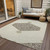 8' X 10' Ivory Beige And Gray Oriental Washable Indoor Outdoor Area Rug - 608219305413