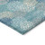 10' X 14' Teal Blue Gray And Ivory Polka Dot Washable Indoor Outdoor Area Rug