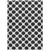 10' X 14' Black And Ivory Polka Dot Washable Indoor Outdoor Area Rug - Black, Ivory