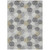 8' X 10' Gray Silver And Ivory Polka Dot Washable Indoor Outdoor Area Rug