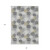 8' X 10' Gray Silver And Ivory Polka Dot Washable Indoor Outdoor Area Rug