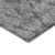 9' X 12' Gray And Pewter Damask Washable Indoor Outdoor Area Rug