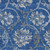 9' X 12' Navy Blue And Silver Floral Washable Indoor Outdoor Area Rug