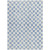 9' X 12' Sky Blue And Ivory Geometric Washable Indoor Outdoor Area Rug - Sky Blue, Ivory