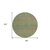 8' Fern Green Round Striped Washable Indoor Outdoor Area Rug