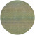 8' Fern Green Round Striped Washable Indoor Outdoor Area Rug