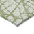9' X 12' Green And Ivory Abstract Washable Indoor Outdoor Area Rug - Green, Ivory