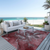 10' X 14' Merlot Abstract Washable Non Skid Indoor Outdoor Area Rug