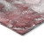 10' X 14' Merlot Abstract Washable Non Skid Indoor Outdoor Area Rug