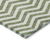 8' X 10' Green And Ivory Chevron Washable Indoor Outdoor Area Rug