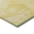8' X 10' Gold Abstract Washable Non Skid Indoor Outdoor Area Rug