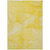8' X 10' Gold Abstract Washable Non Skid Indoor Outdoor Area Rug