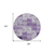 8' Round Purple Round Patchwork Washable Non Skid Indoor Outdoor Area Rug