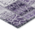 8' Round Purple Round Patchwork Washable Non Skid Indoor Outdoor Area Rug