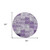 8' Round Purple Round Patchwork Washable Non Skid Indoor Outdoor Area Rug