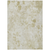 10' X 14' Khaki Beige And Tan Floral Washable Indoor Outdoor Area Rug