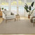 9' X 12' Natural And Light Brown Geometric Indoor Outdoor Area Rug